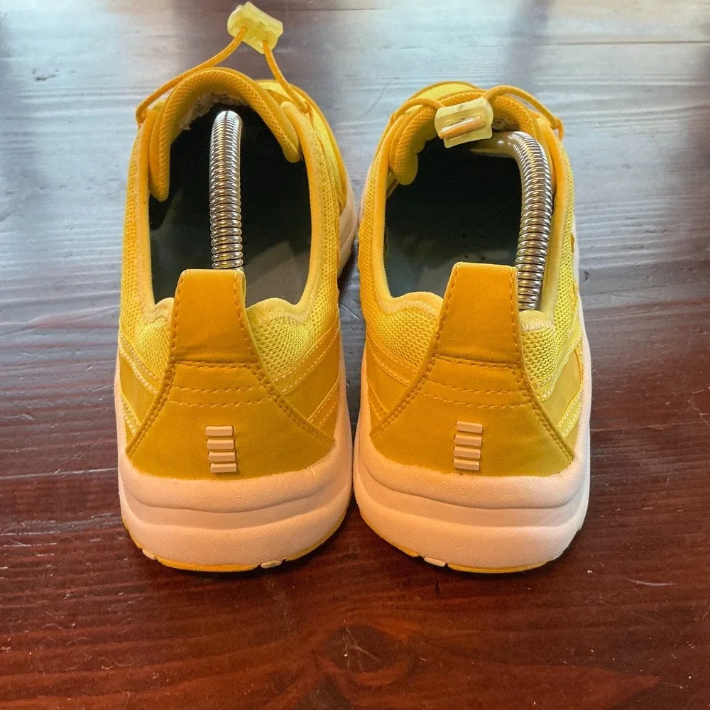 Lands' End Water Sport Sneaker Women 11B Yellow Upper Mesh Athletic Lace Up 1374 - Picture 6 of 16